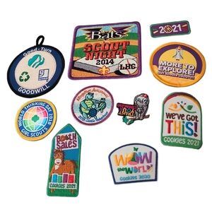 Lot Of 10 Girl Scout Badges Patches